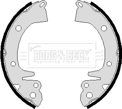 BORG & BECK Комплект тормозных колодок BBS6085
